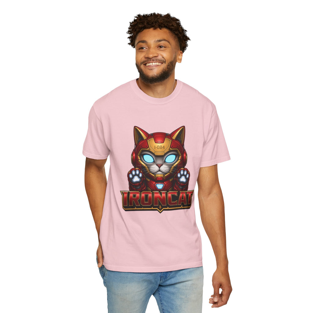 Ironcat T-Shirt — Superhero Mecha Cat Graphic Tee