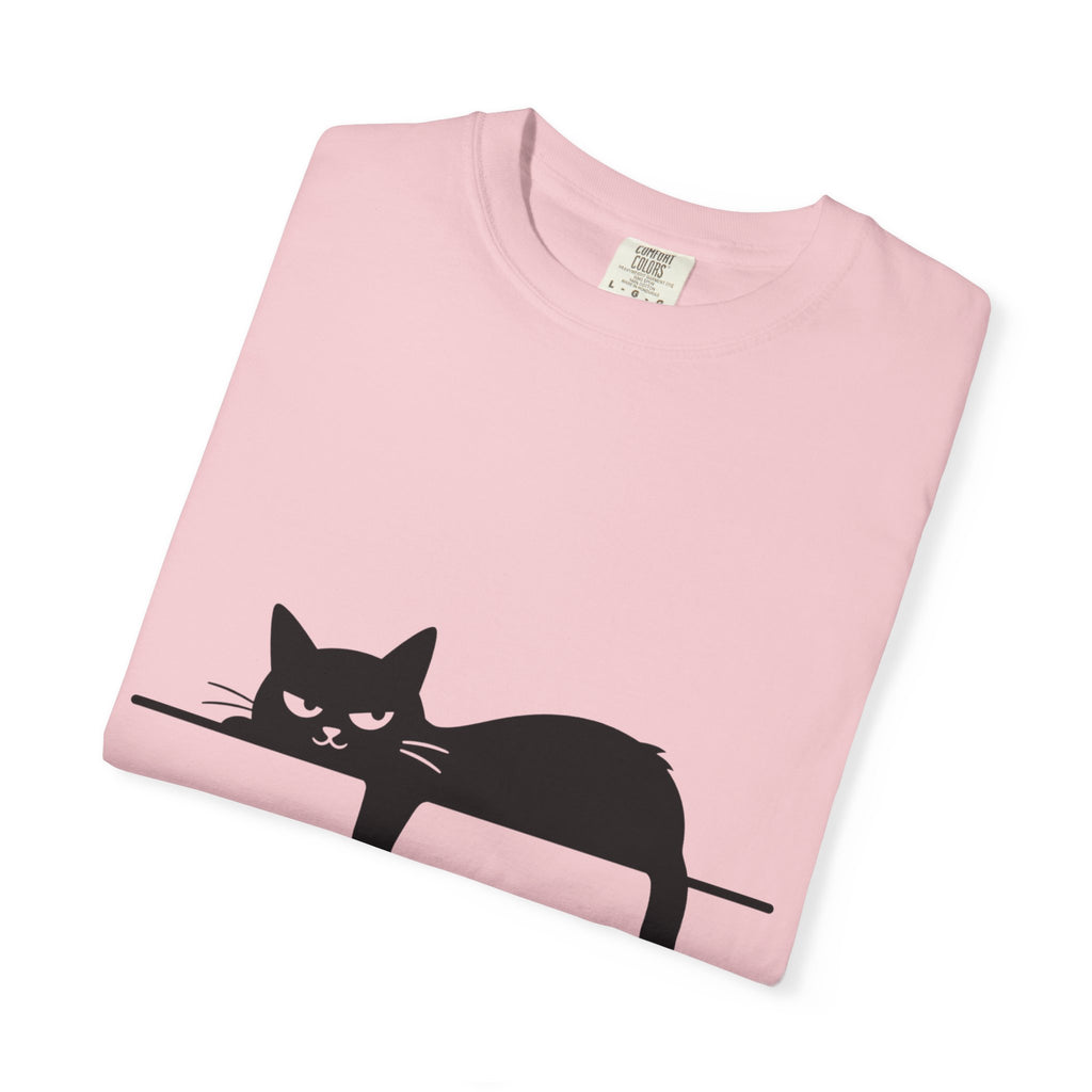 Grumpy Black Cat Silhouette T-Shirt