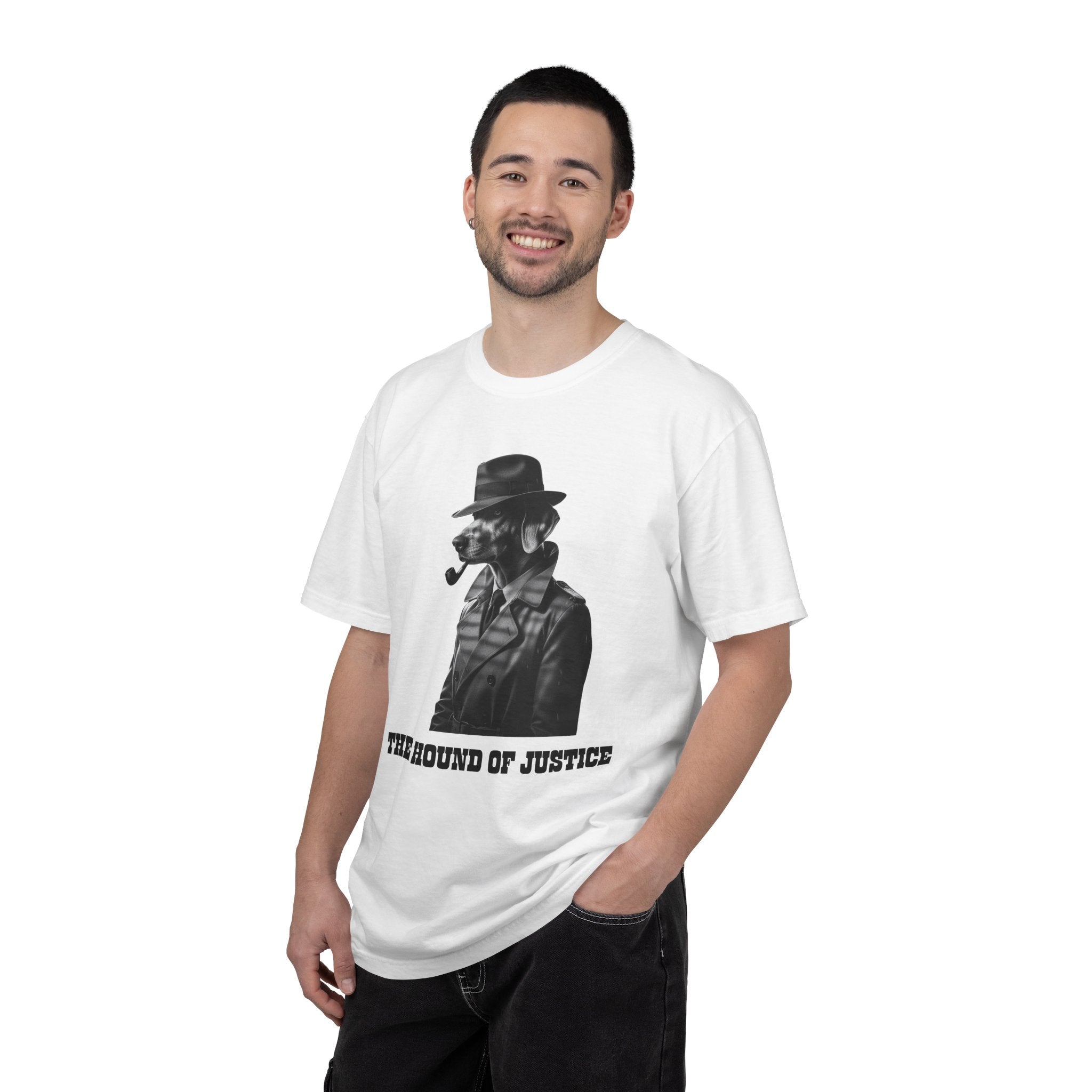 The Hound of Justice T-Shirt — Noir Detective Graphic Tee