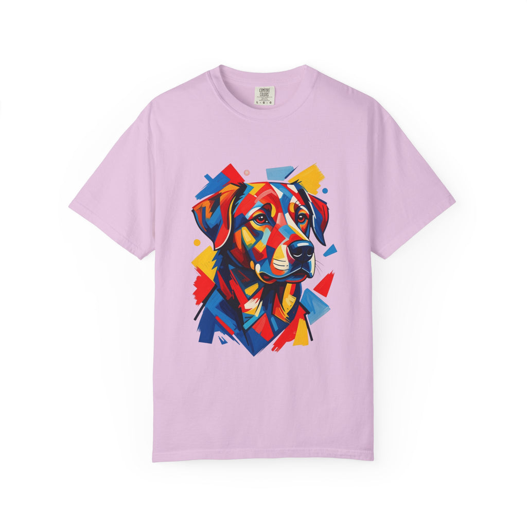 Labrador Pop-Art T-Shirt — Vibrant Multi-Color Dog Portrait