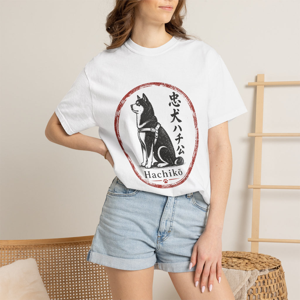 Hachiko Loyalty Dog T-Shirt — Japanese Akita Tribute Tee