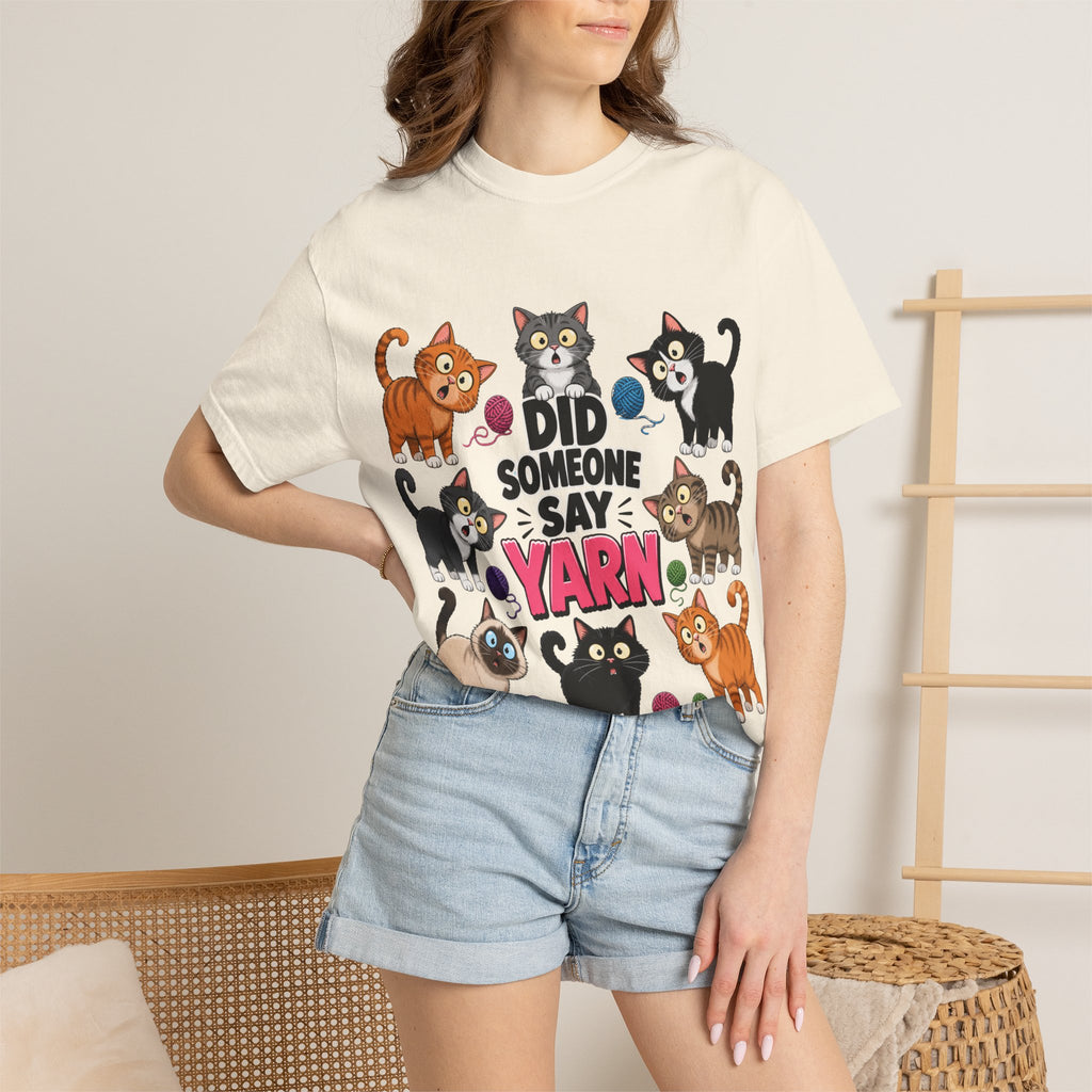 DID SOMEONE SAY YARN? Kittens Graphic T-Shirt