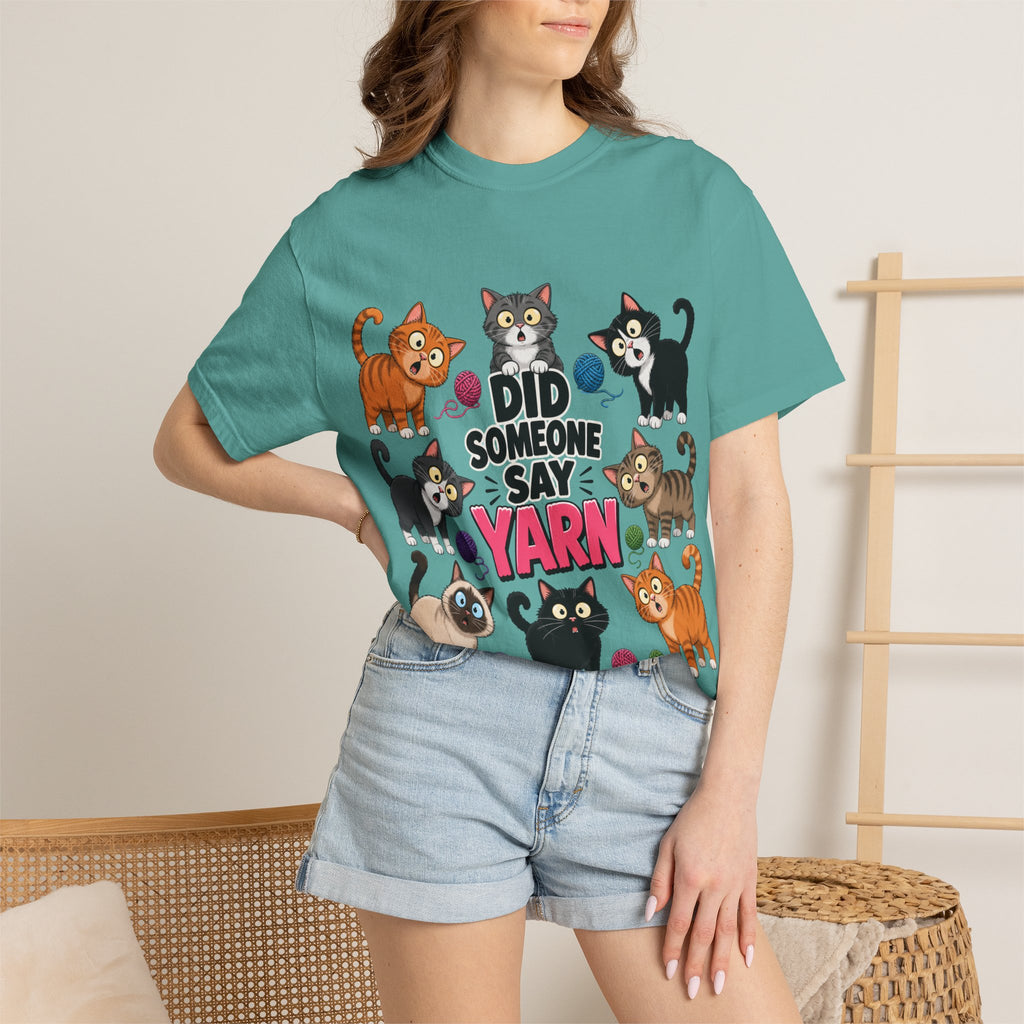 DID SOMEONE SAY YARN? Kittens Graphic T-Shirt