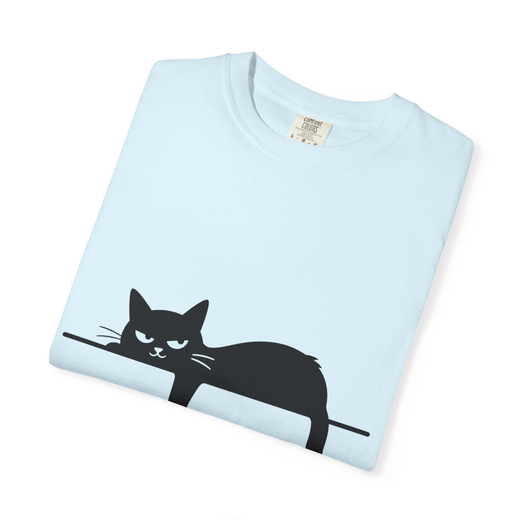 Grumpy Black Cat Silhouette T-Shirt