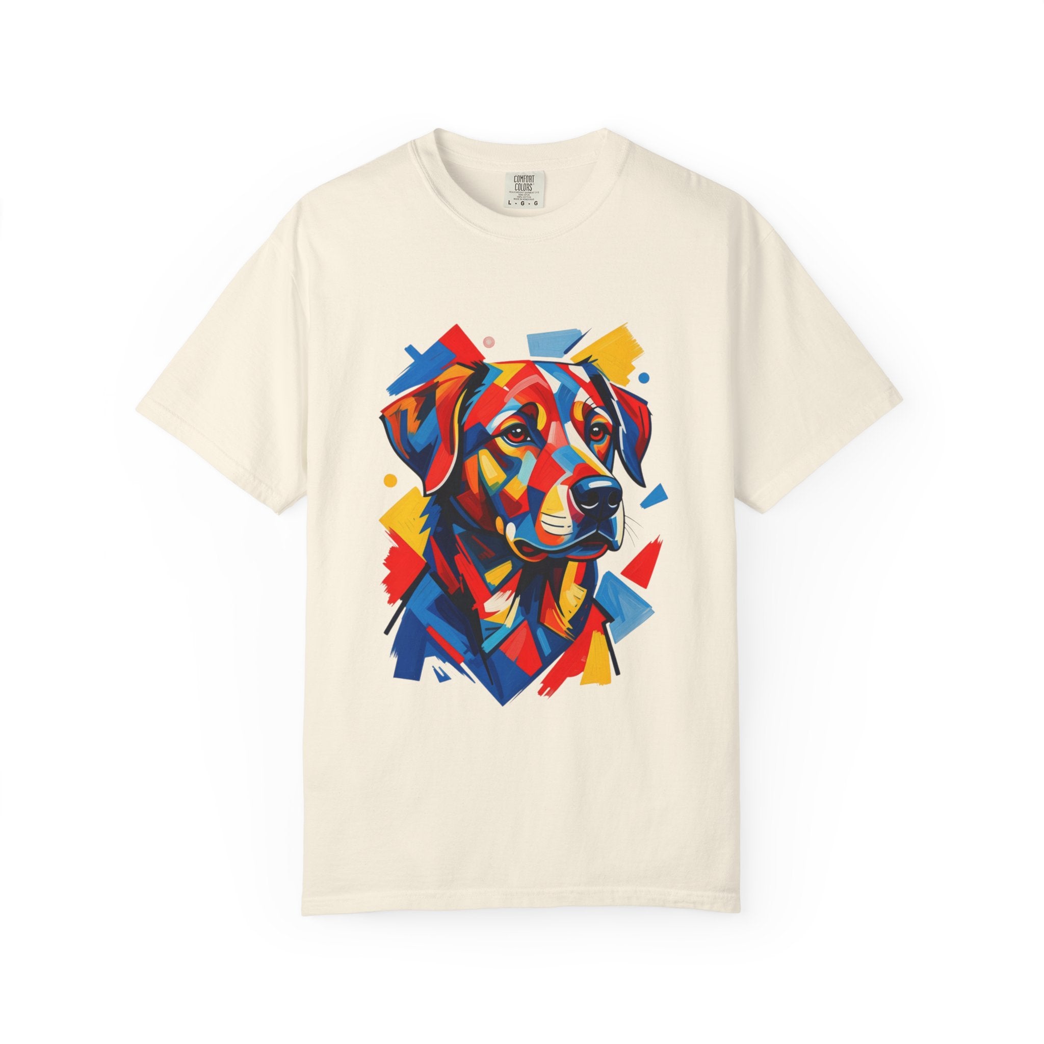 Labrador Pop-Art T-Shirt — Vibrant Multi-Color Dog Portrait