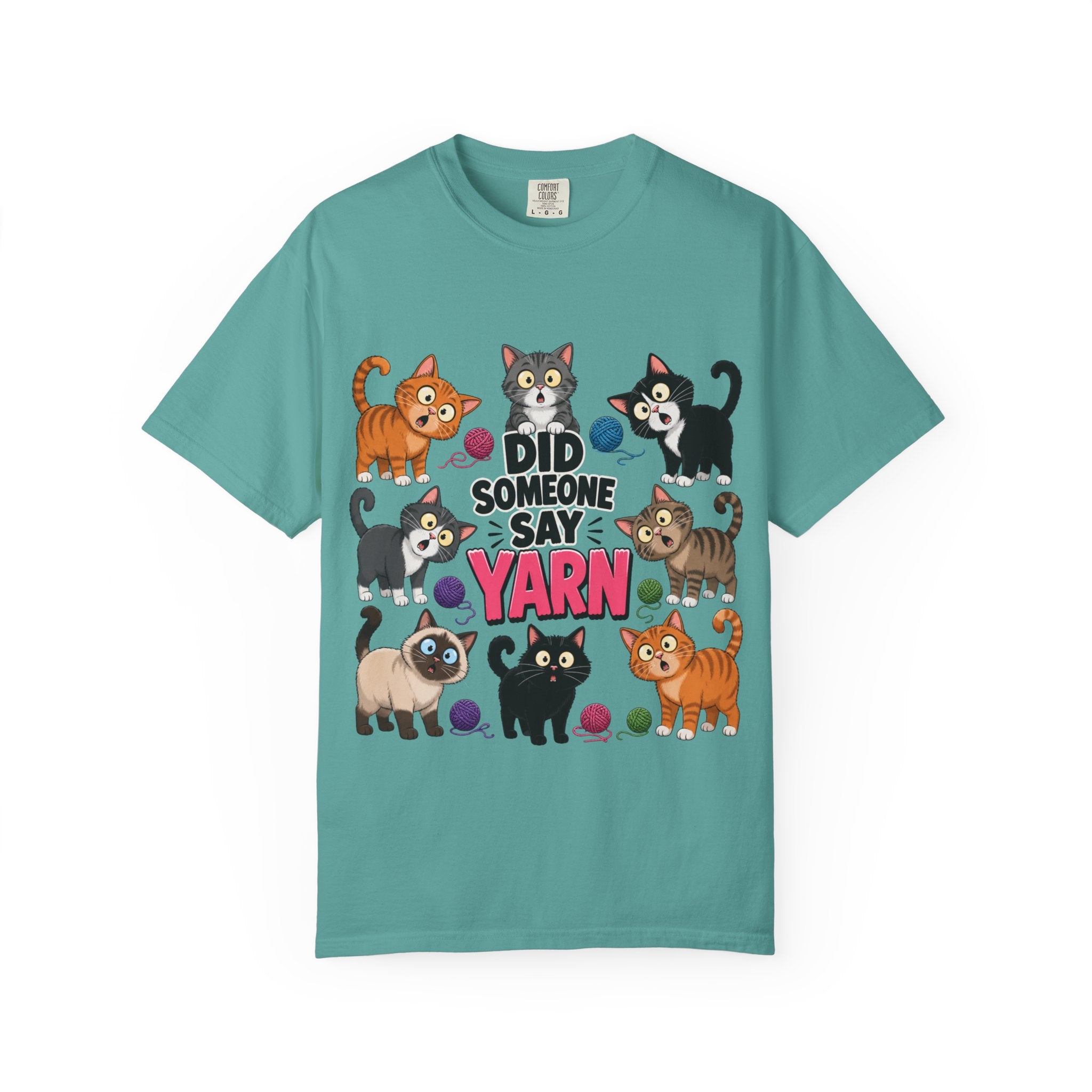 DID SOMEONE SAY YARN? Kittens Graphic T-Shirt