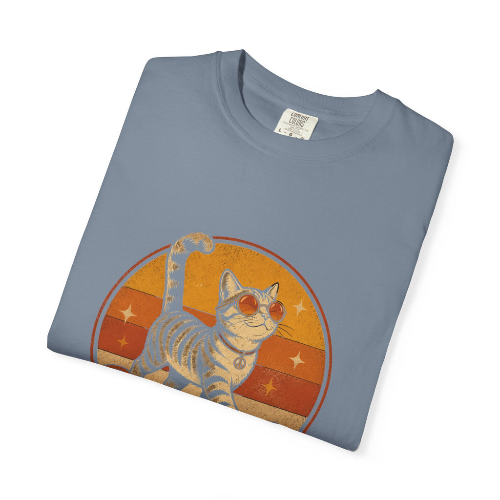 Stay Pawsitive Retro Cat T-Shirt