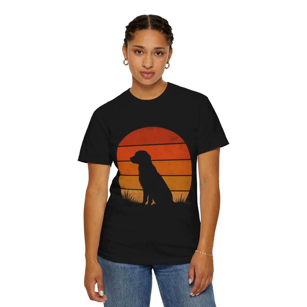 Dog Silhouette Sunset T-Shirt