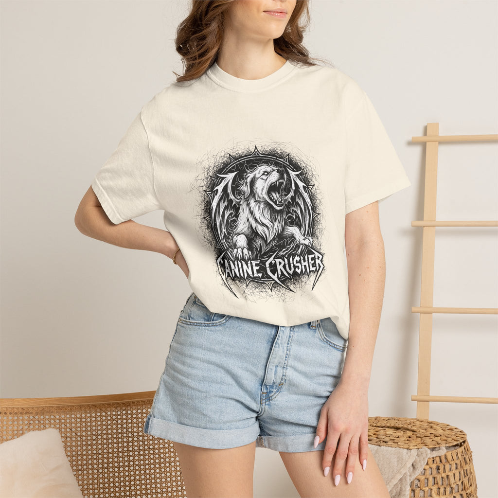 The "Canine Crusher" Heavy Metal Thrash Dog Tee