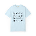Cat Music Staff T-Shirt — Playful Cats on Sheet Music Graphic Tee