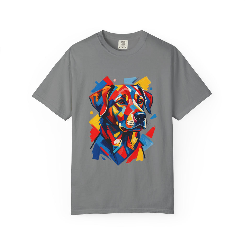 Labrador Pop-Art T-Shirt — Vibrant Multi-Color Dog Portrait