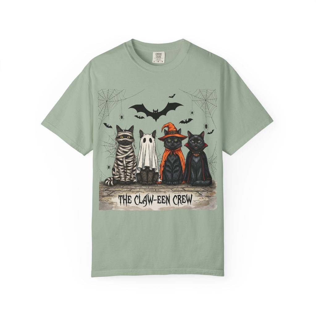 Halloween Cat Costume T-Shirt — "THE CLAW-EEN CREW"