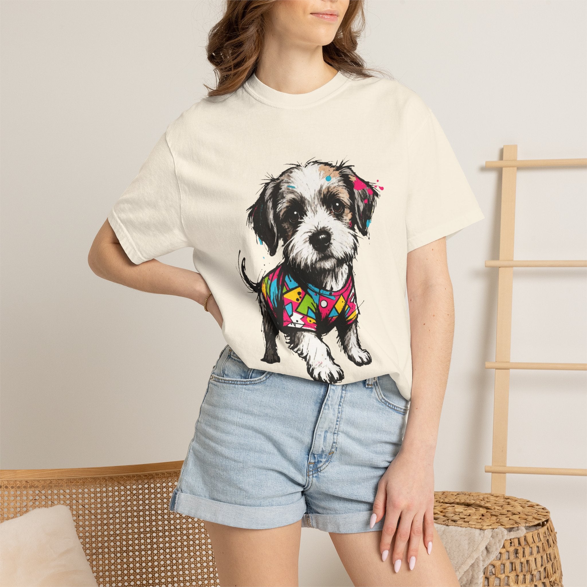 Shih Tzu Puppy Retro 90s Graphic T-Shirt
