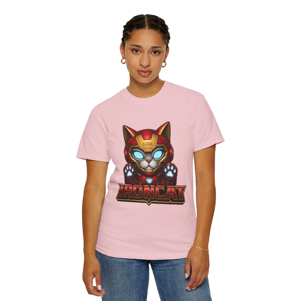 Ironcat T-Shirt — Superhero Mecha Cat Graphic Tee