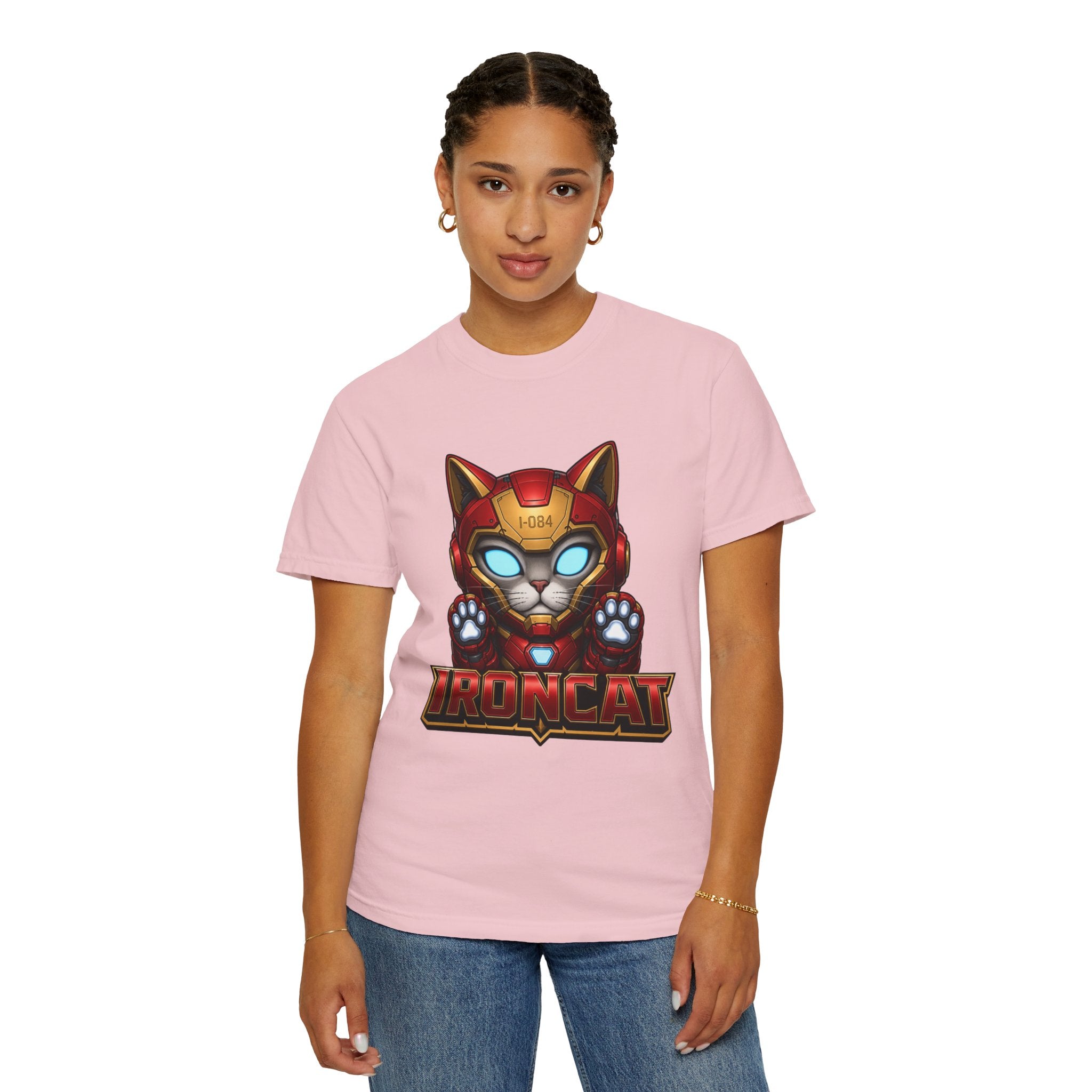 Ironcat T-Shirt — Superhero Mecha Cat Graphic Tee