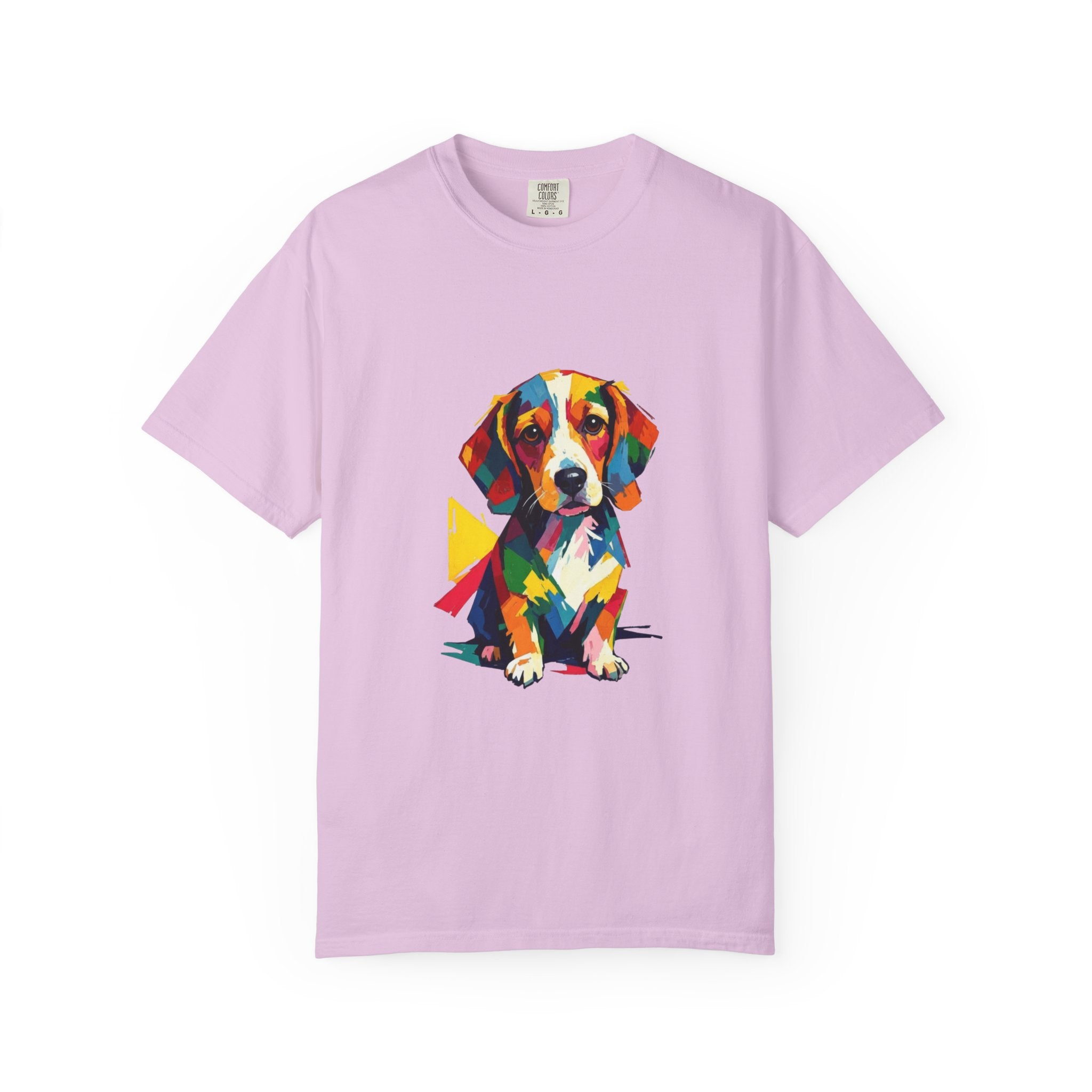 Beagle Pop Art T-Shirt — Colorful Mosaic Hound Puppy Graphic