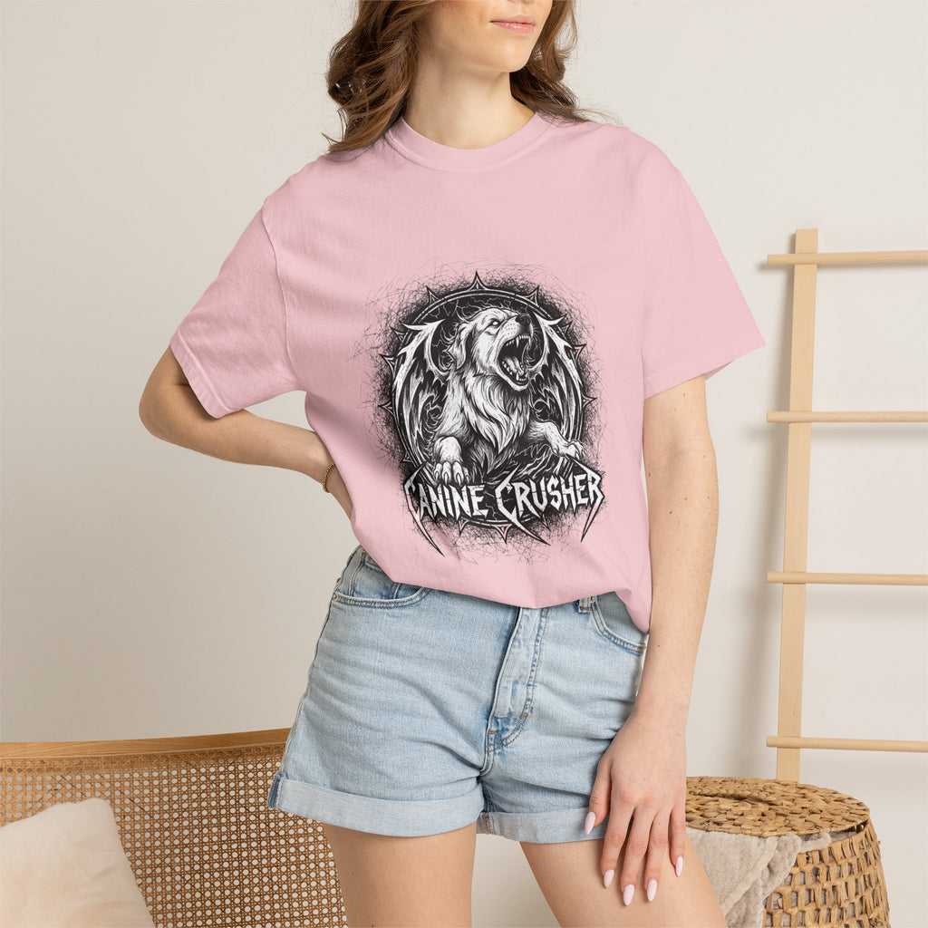 The "Canine Crusher" Heavy Metal Thrash Dog Tee