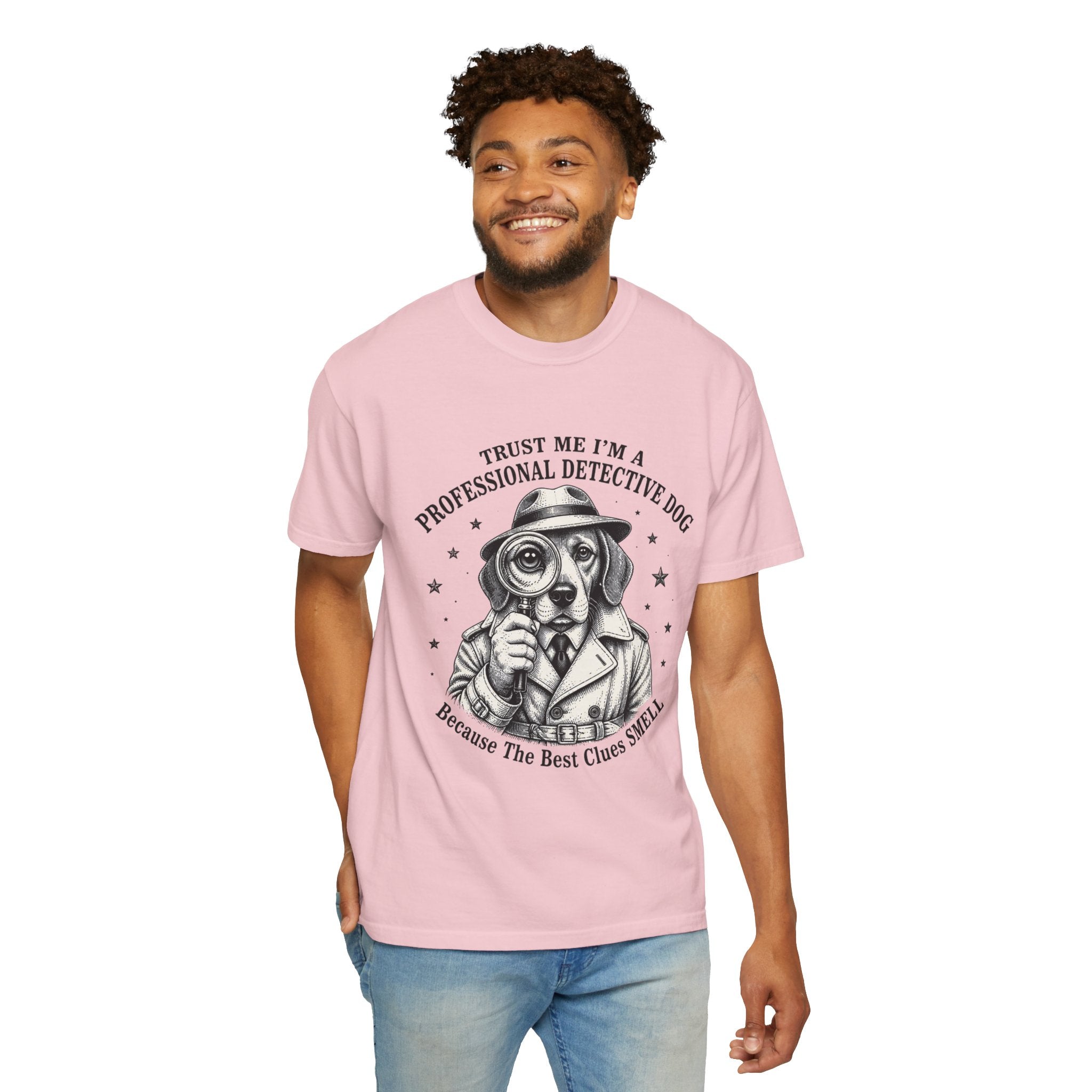Detective Dog T-Shirt — "Trust Me I'm a Professional Detective Dog" Graphic Tee