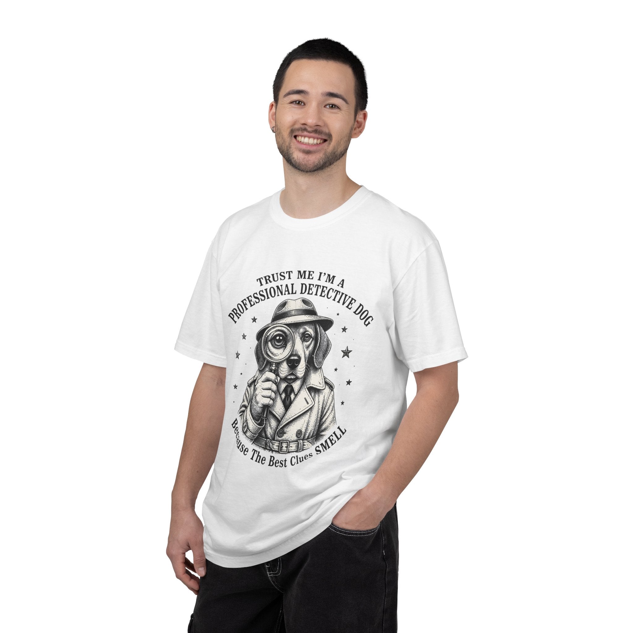 Detective Dog T-Shirt — "Trust Me I'm a Professional Detective Dog" Graphic Tee