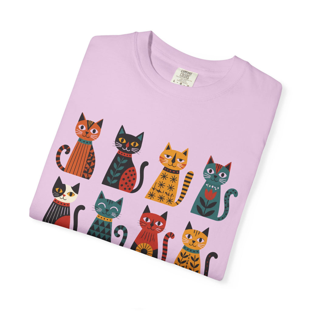 Nordic Folk Cats T-Shirt — 12 Scandinavian Patterned Cats