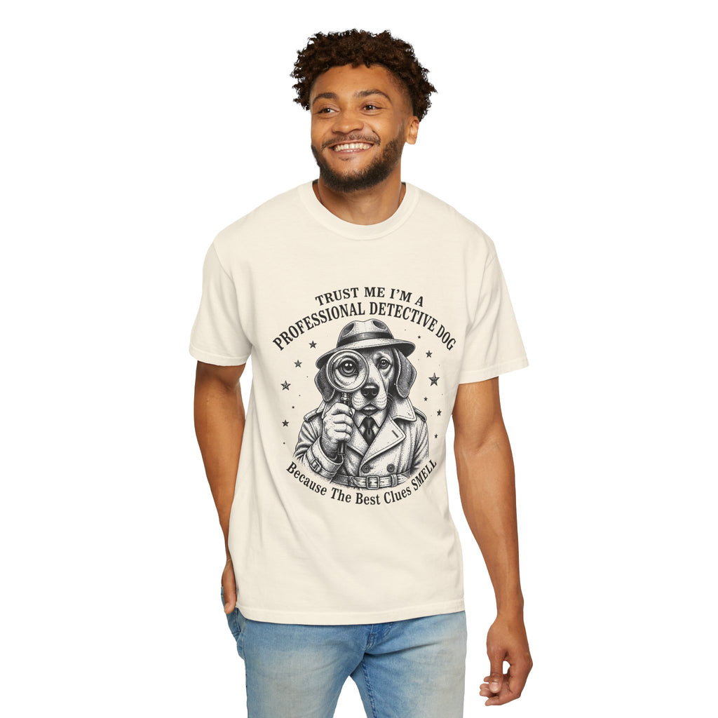 Detective Dog T-Shirt — "Trust Me I'm a Professional Detective Dog" Graphic Tee