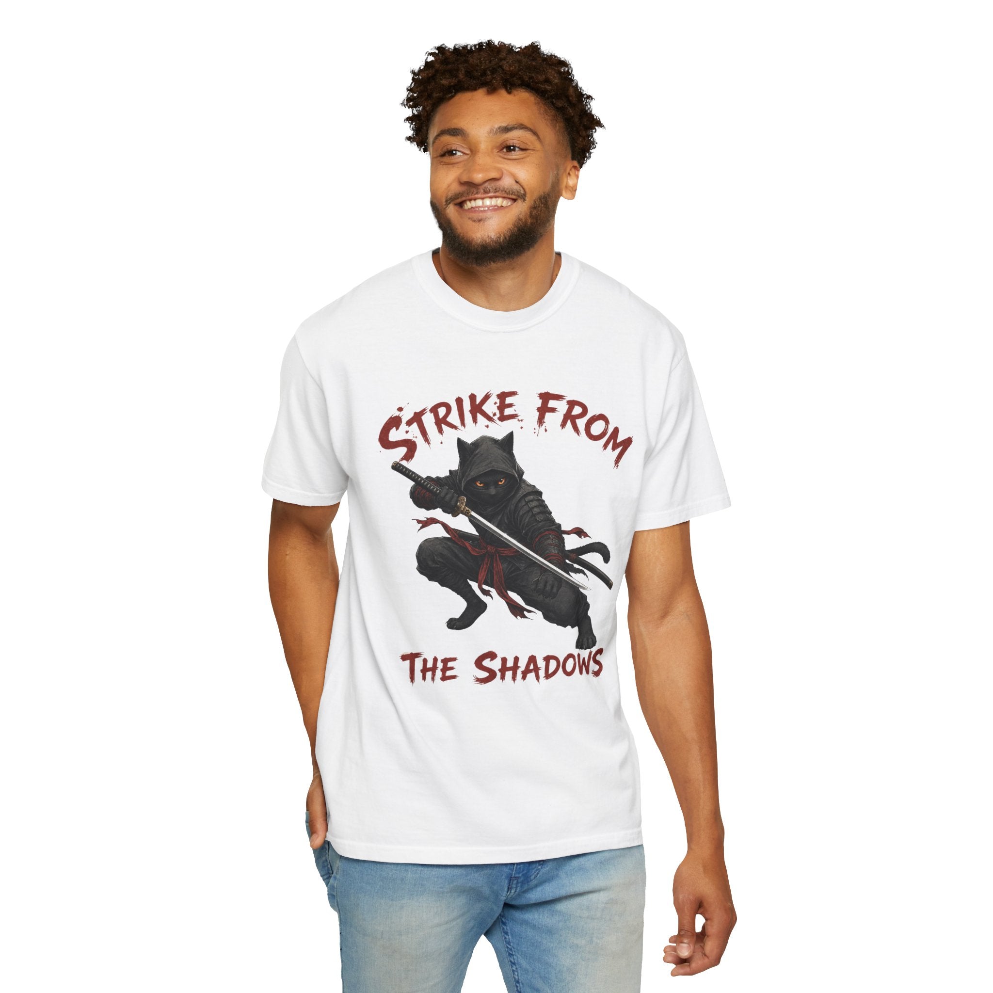 Strike From The Shadows Ninja Cat T-Shirt