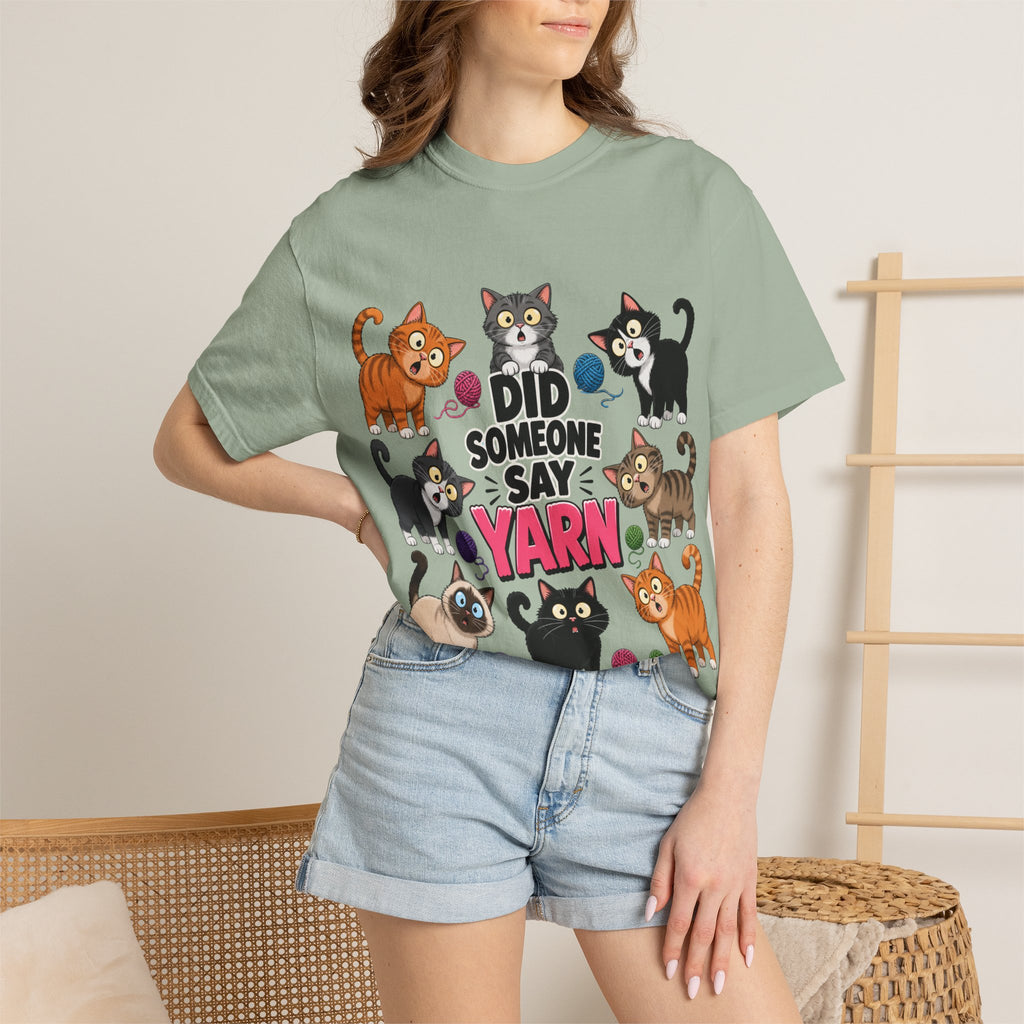 DID SOMEONE SAY YARN? Kittens Graphic T-Shirt