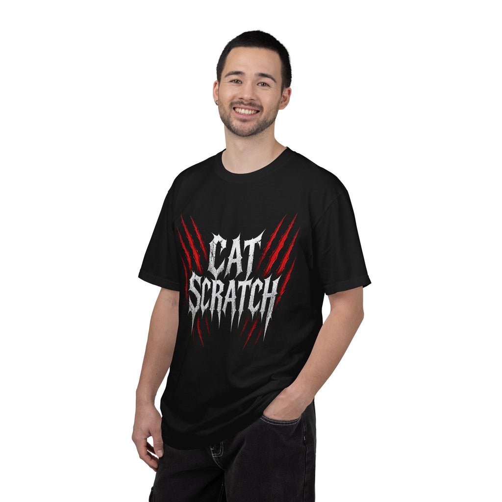 Cat Scratch Deathcore T-Shirt — Bloody Claw Mark Metal Tee