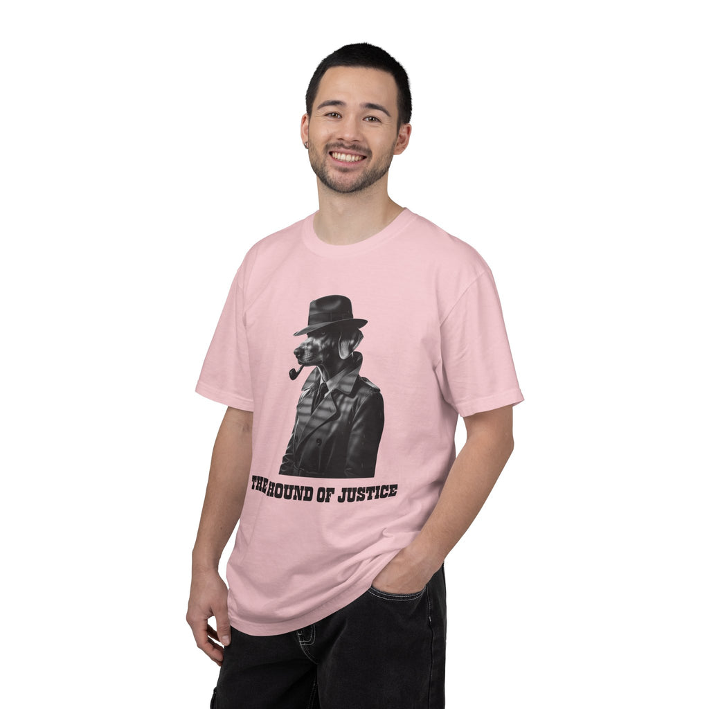 The Hound of Justice T-Shirt — Noir Detective Graphic Tee