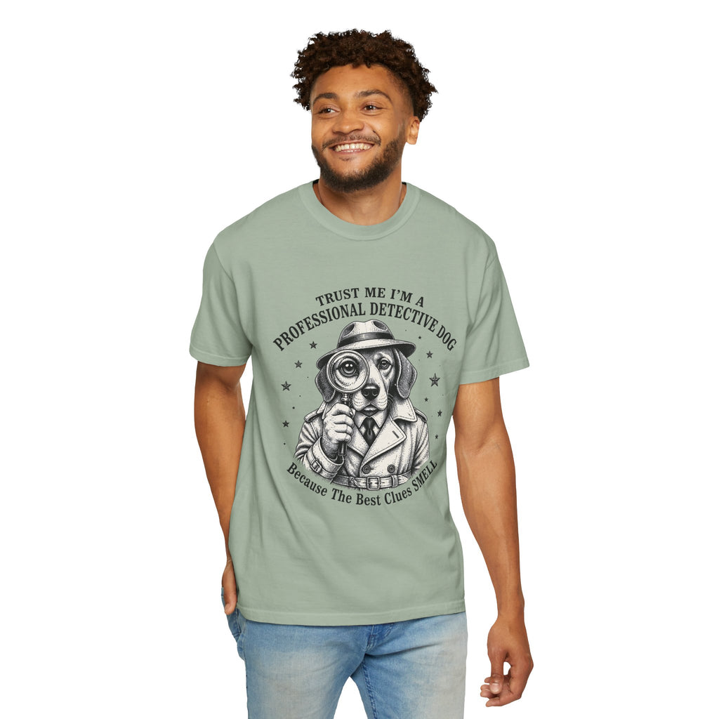 Detective Dog T-Shirt — "Trust Me I'm a Professional Detective Dog" Graphic Tee