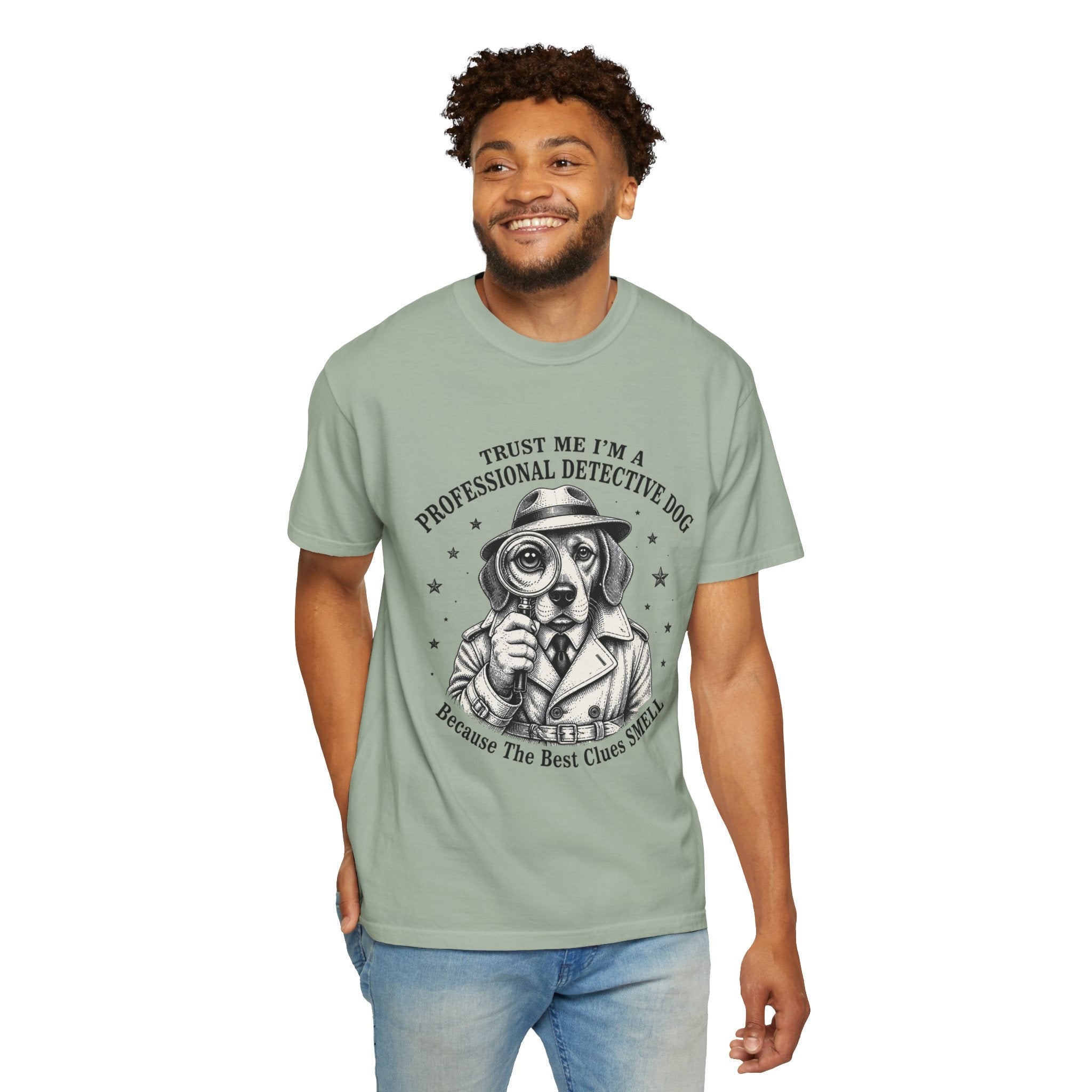 Detective Dog T-Shirt — "Trust Me I'm a Professional Detective Dog" Graphic Tee