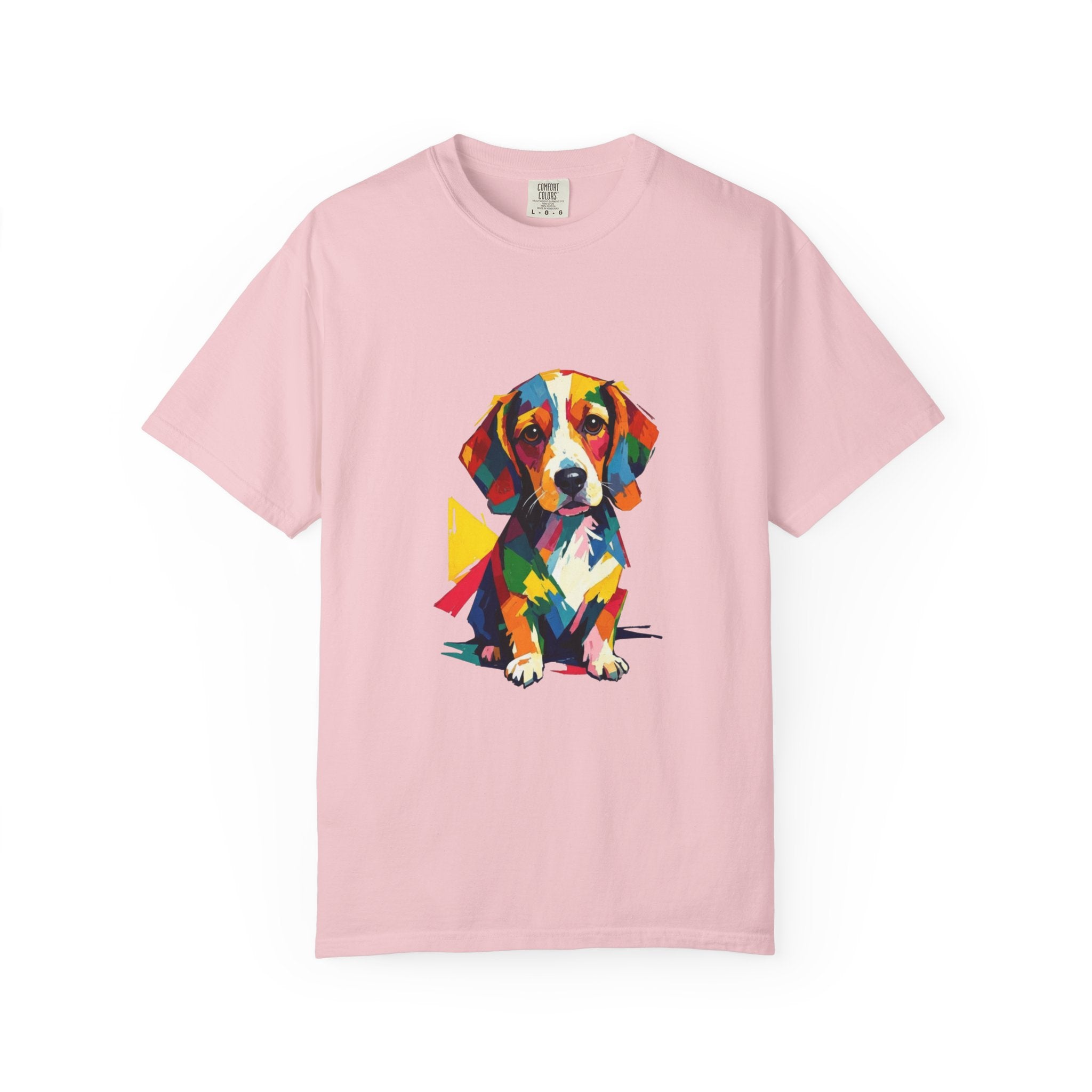 Beagle Pop Art T-Shirt — Colorful Mosaic Hound Puppy Graphic