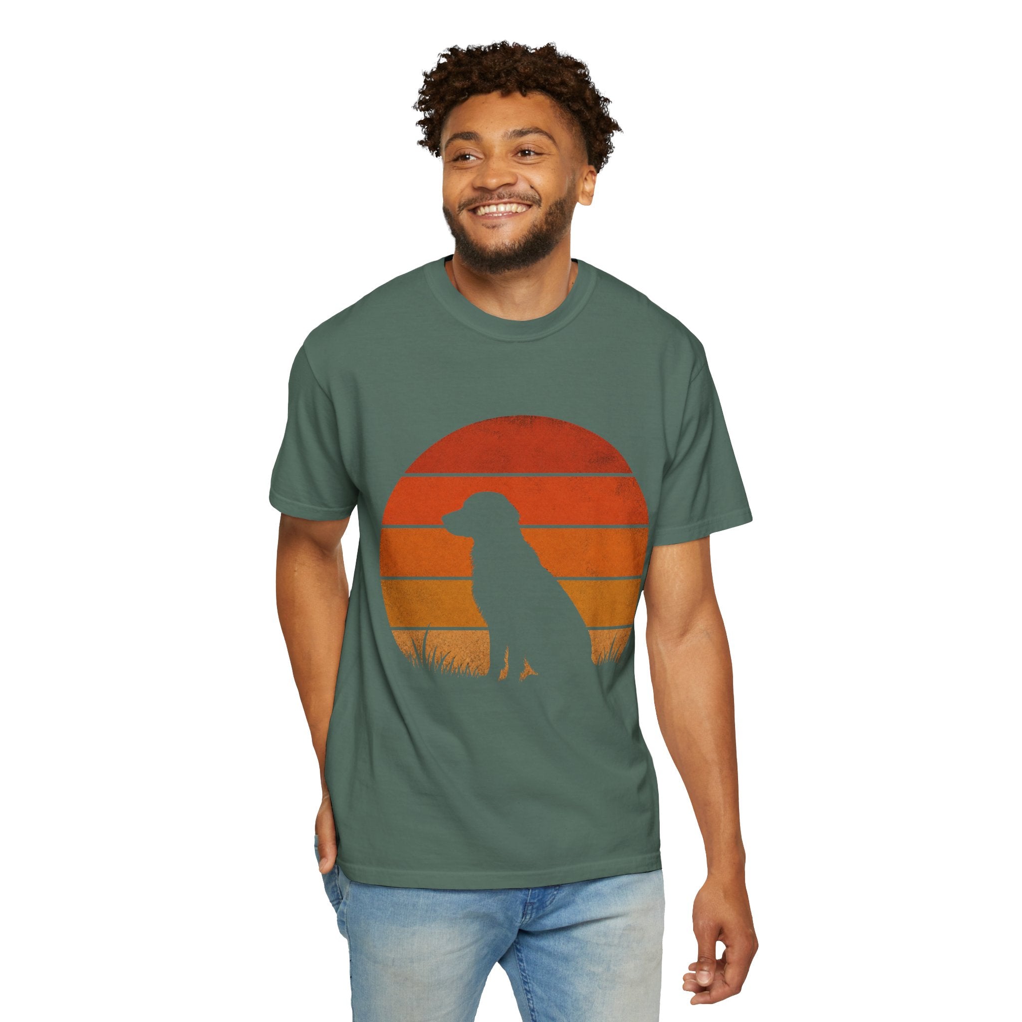 Dog Silhouette Sunset T-Shirt