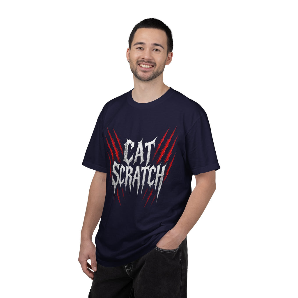Cat Scratch Deathcore T-Shirt — Bloody Claw Mark Metal Tee