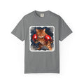 Orange Tabby Boxing Cat T-Shirt — Fierce Watercolor Cat in Red Gloves