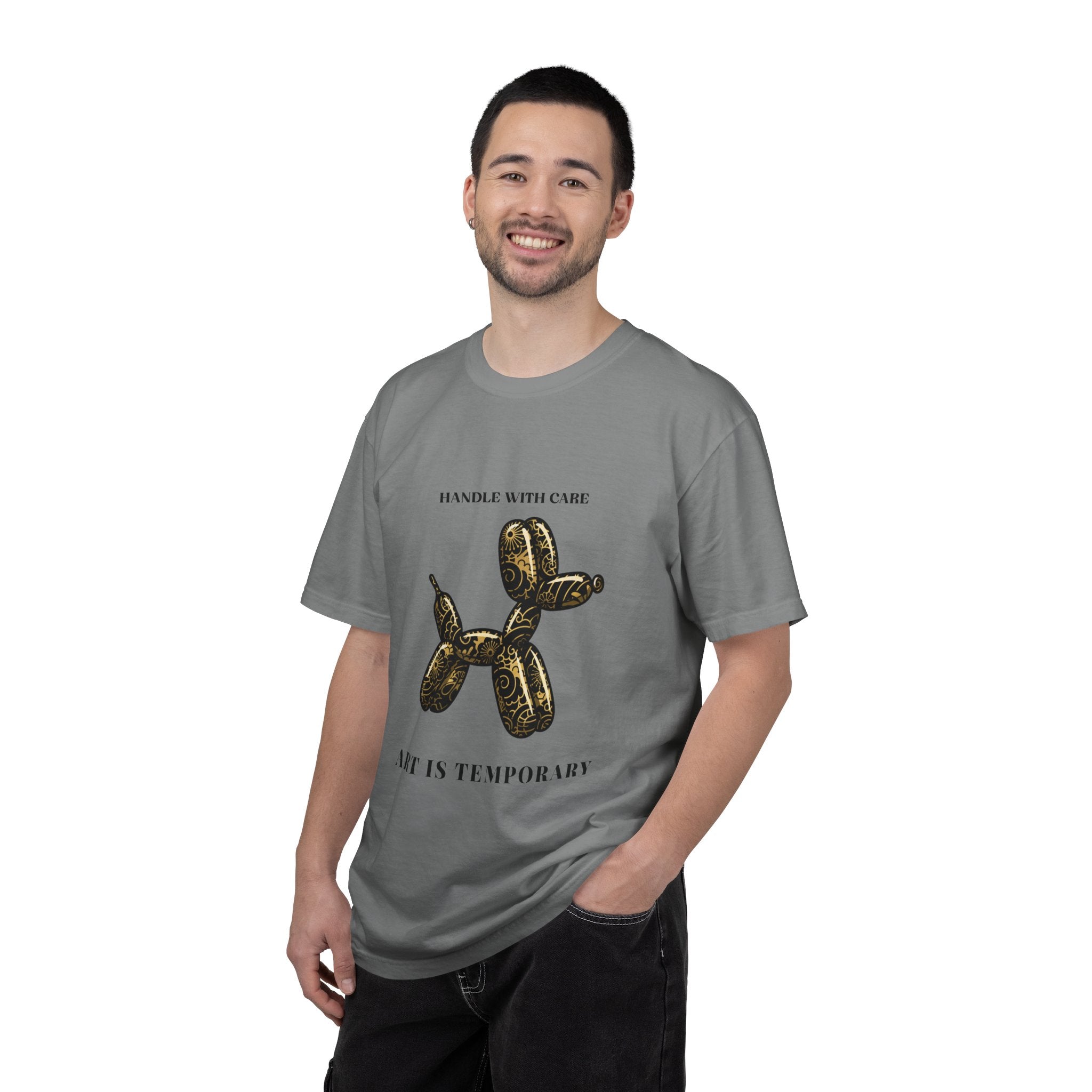 Art Is Temporary Balloon Dog T-Shirt — Handle With Care Graphic Tee