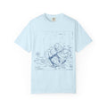 Cat Scuba Blueprint T-Shirt