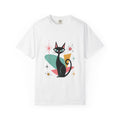 Retro Atomic Black Cat T-Shirt — 1950s Mid-Century Modern Graphic