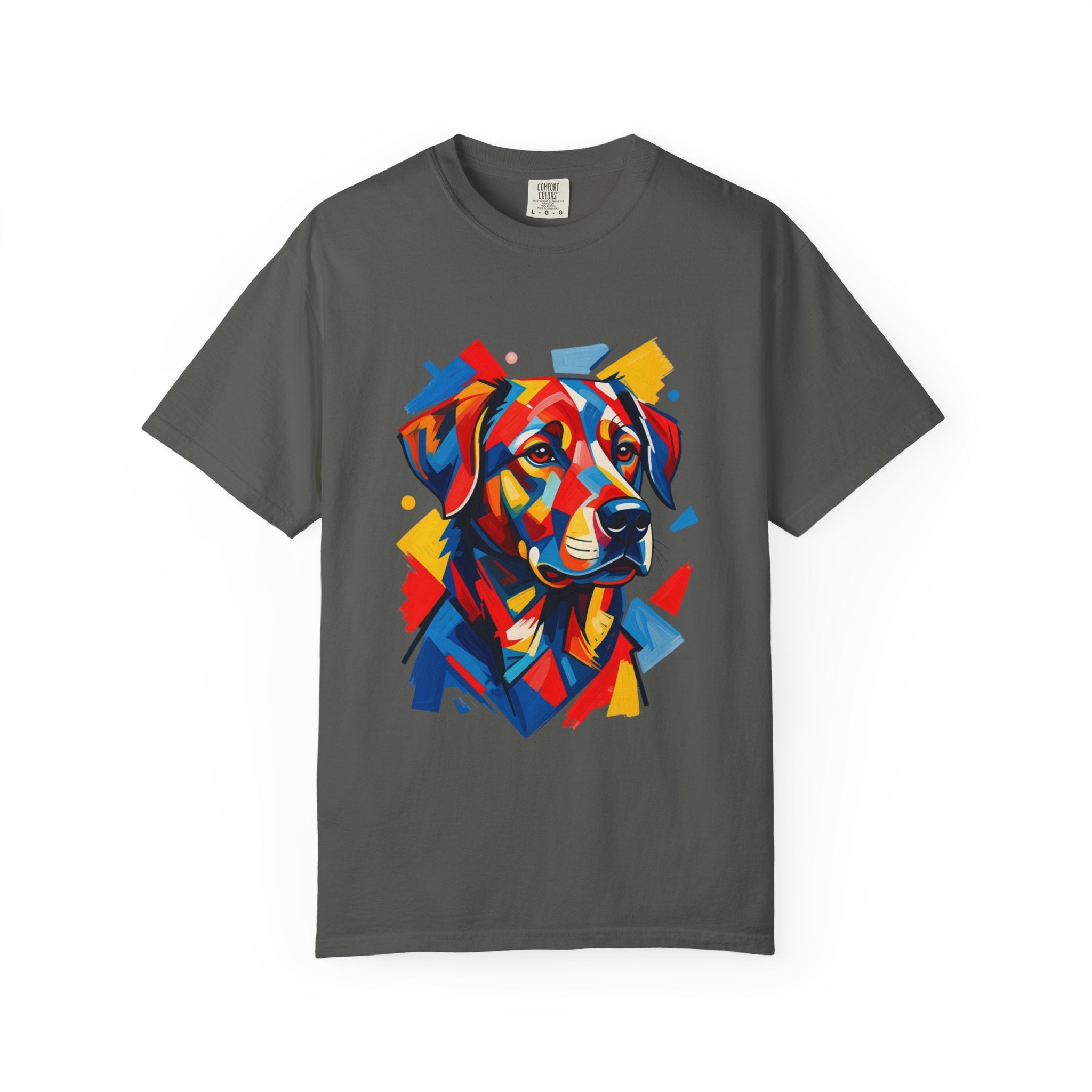 Labrador Pop-Art T-Shirt — Vibrant Multi-Color Dog Portrait