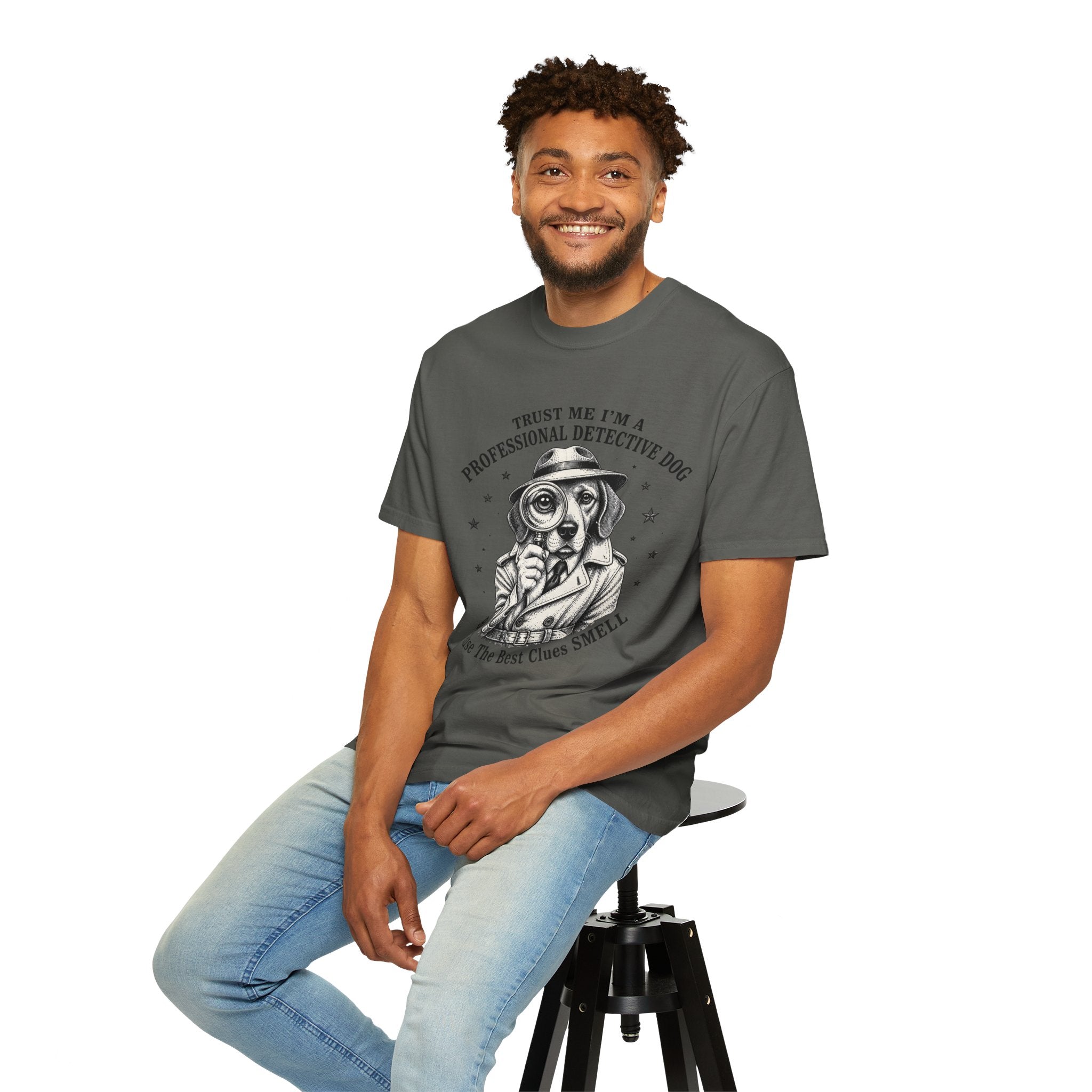 Detective Dog T-Shirt — "Trust Me I'm a Professional Detective Dog" Graphic Tee