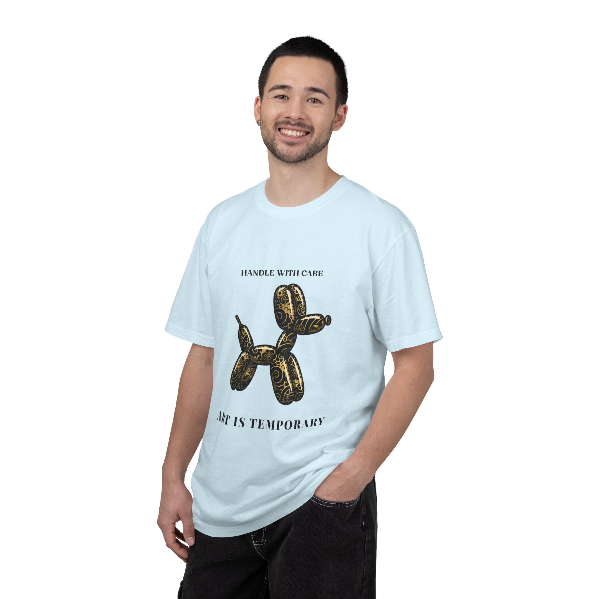 Art Is Temporary Balloon Dog T-Shirt — Handle With Care Graphic Tee