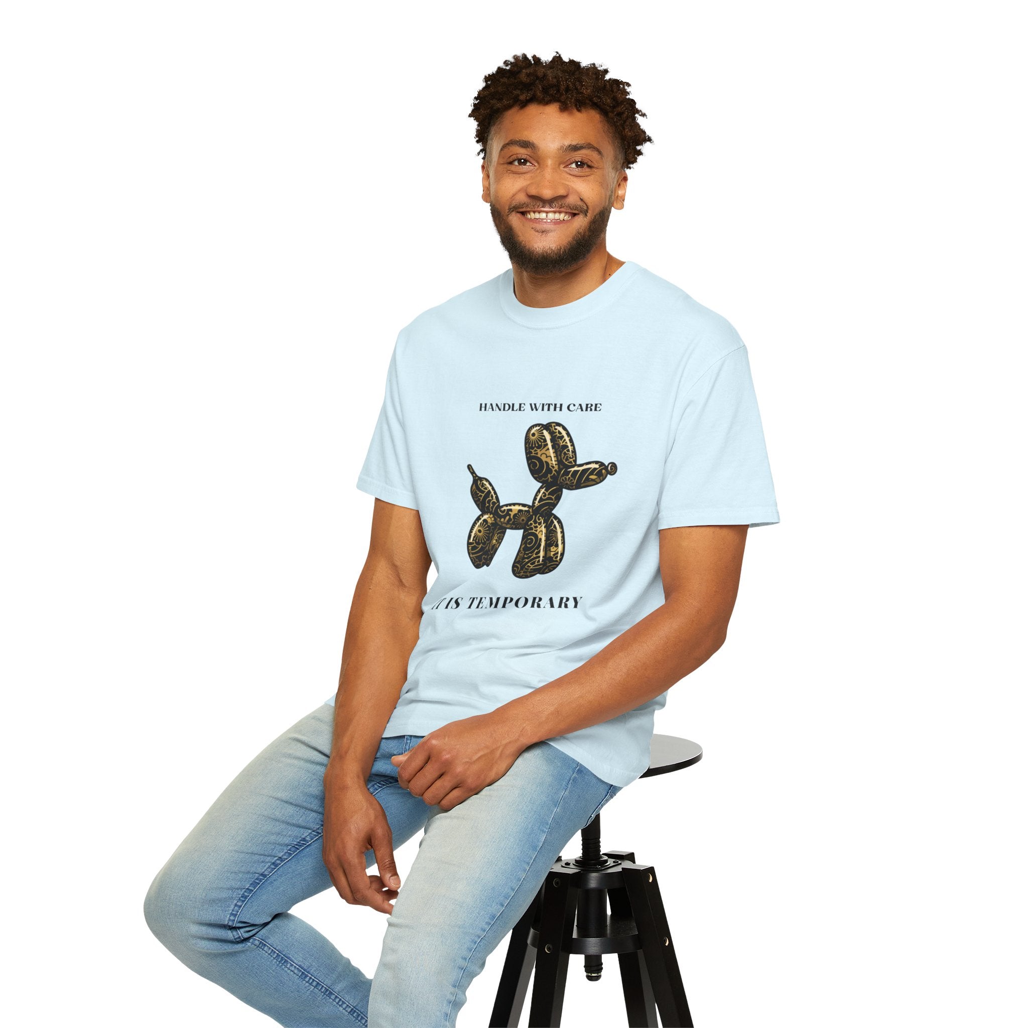 Art Is Temporary Balloon Dog T-Shirt — Handle With Care Graphic Tee