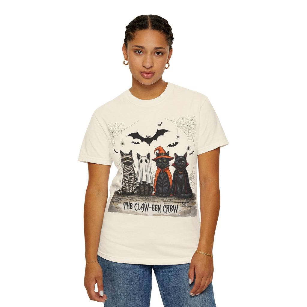 Halloween Cat Costume T-Shirt — "THE CLAW-EEN CREW"