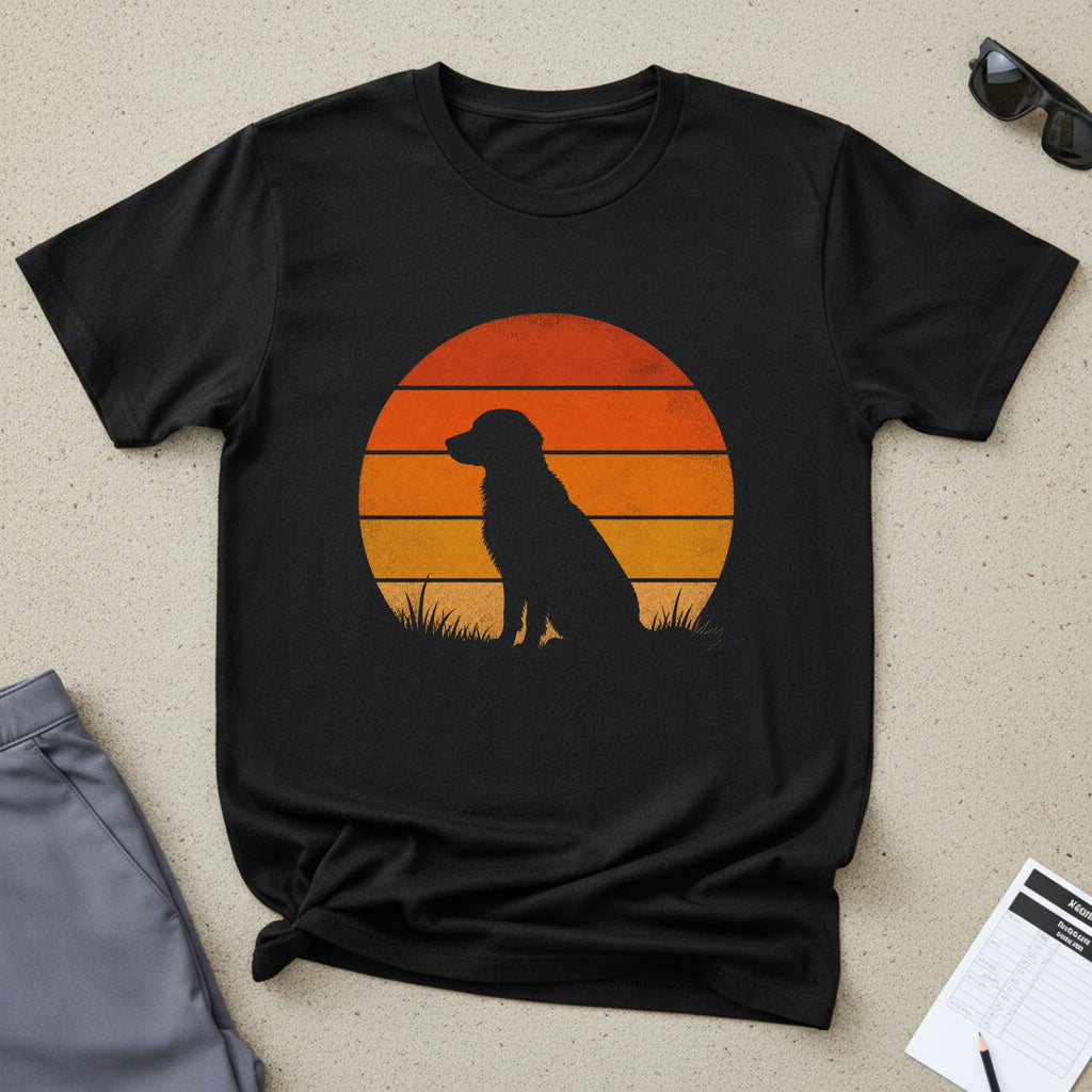 Dog Silhouette Sunset T-Shirt