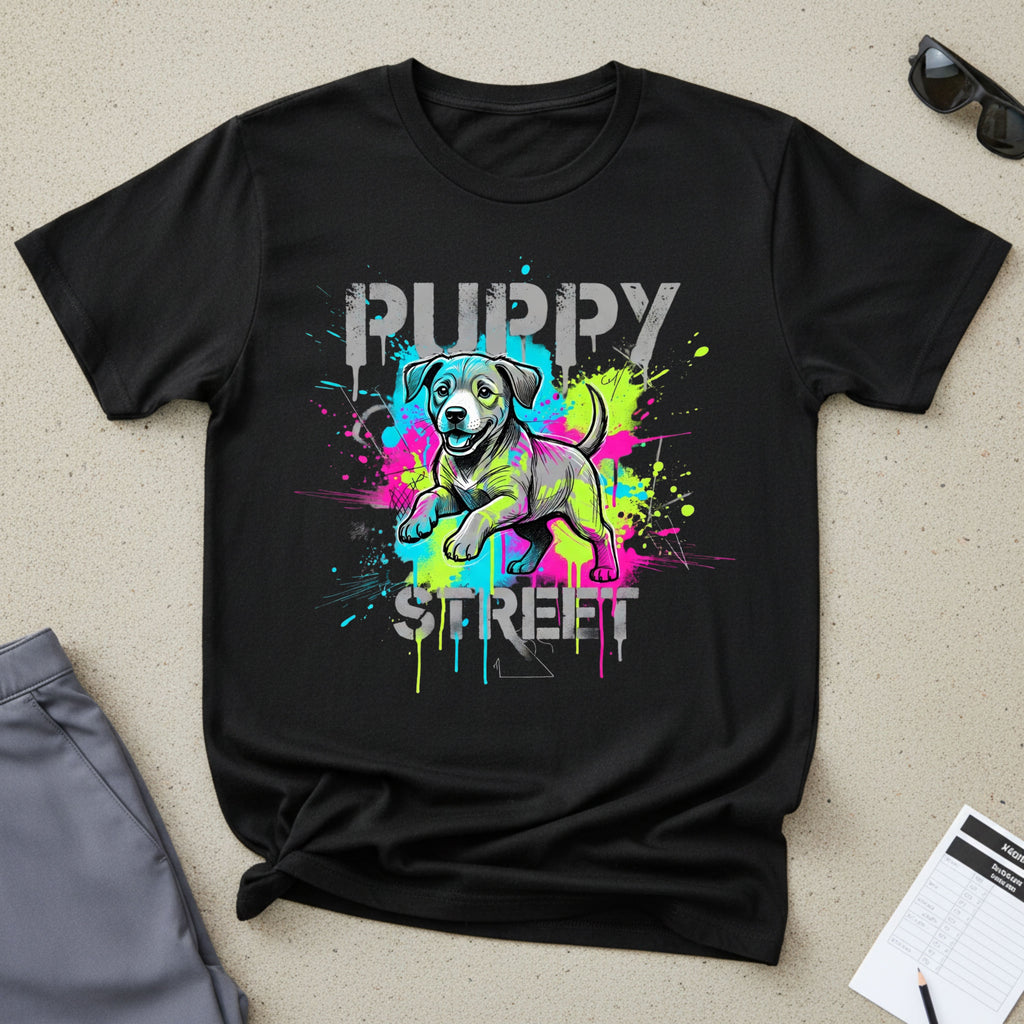 Jack Russell Puppy Street Art T-Shirt
