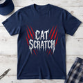 Cat Scratch Deathcore T-Shirt — Bloody Claw Mark Metal Tee