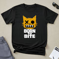 Born to Bite Cat T-Shirt — Graphic Halloween Horror Tee