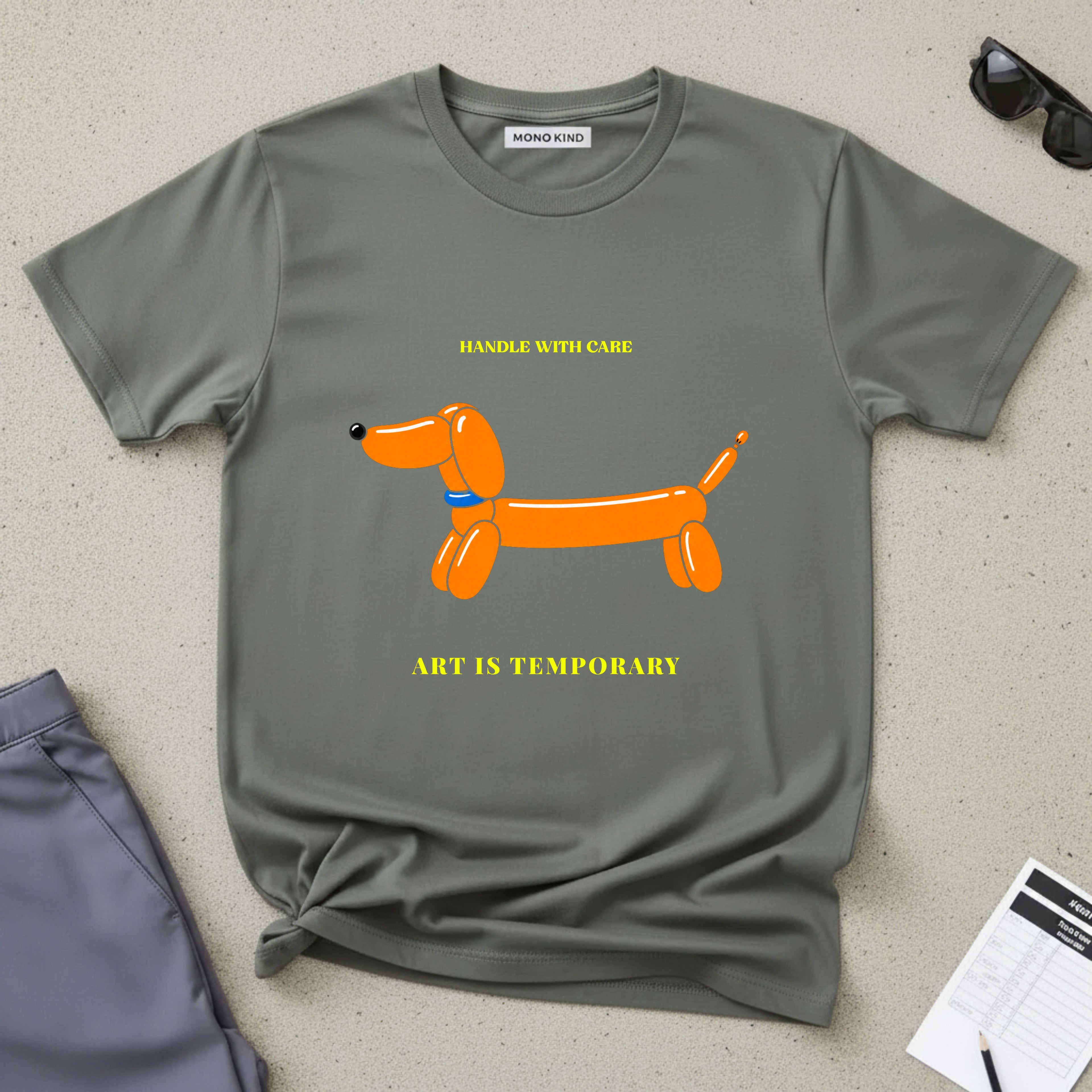 Handle With Care Balloon Dog Graphic