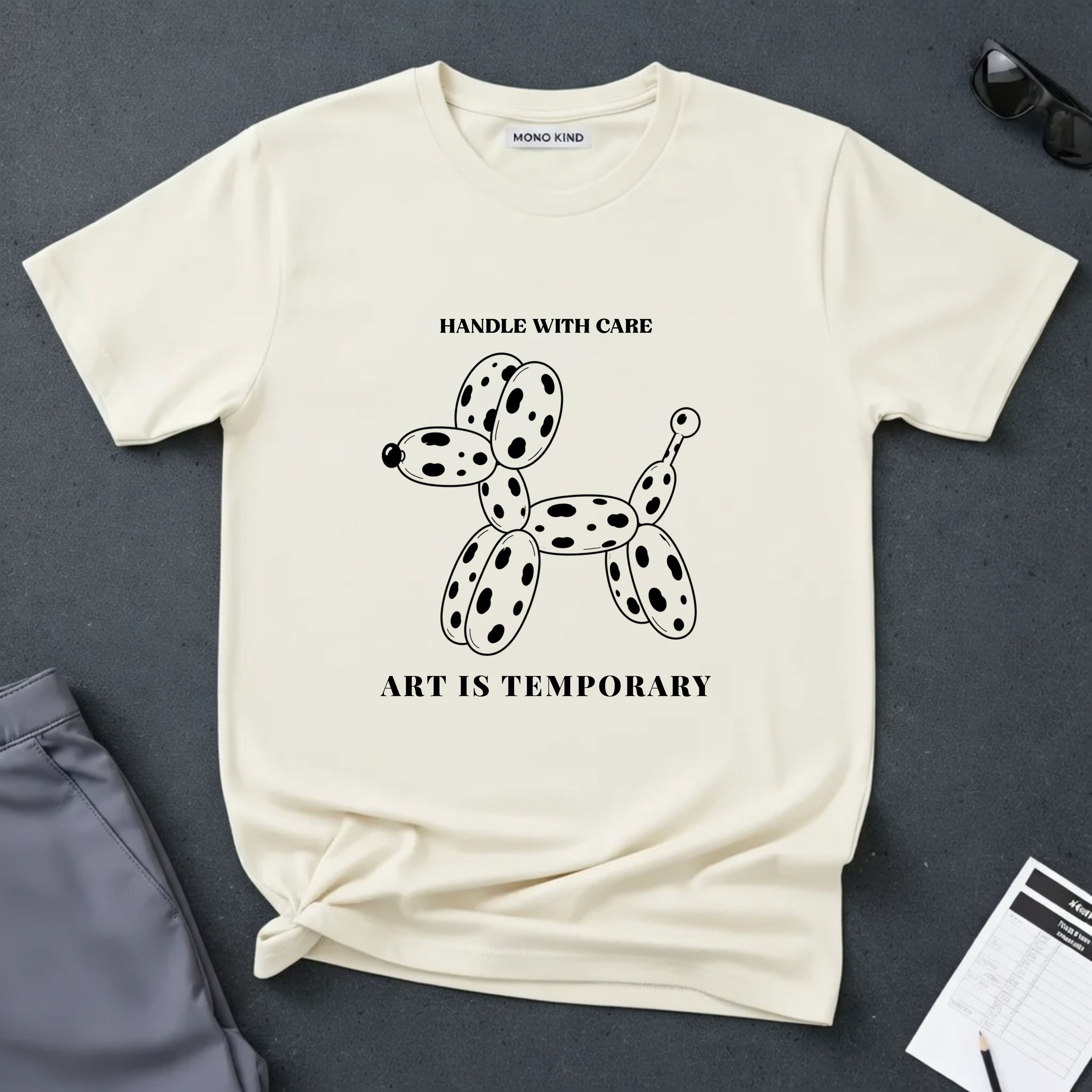 Art Is Temporary Balloon Dog T-Shirt