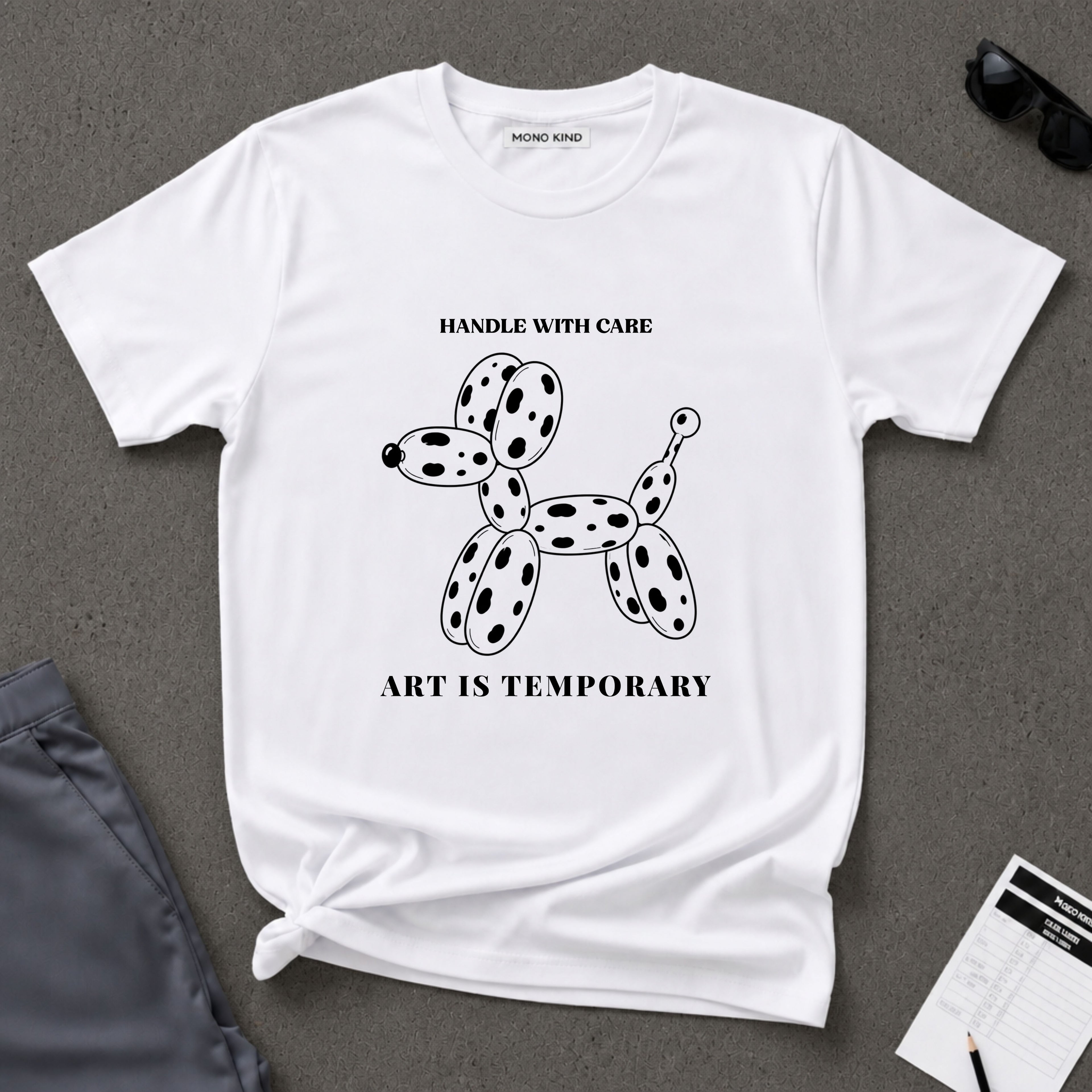 Art Is Temporary Balloon Dog T-Shirt